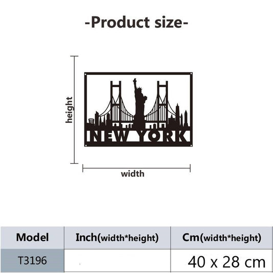 New York City Acrylic Wall Decoration Custom 3D Factory