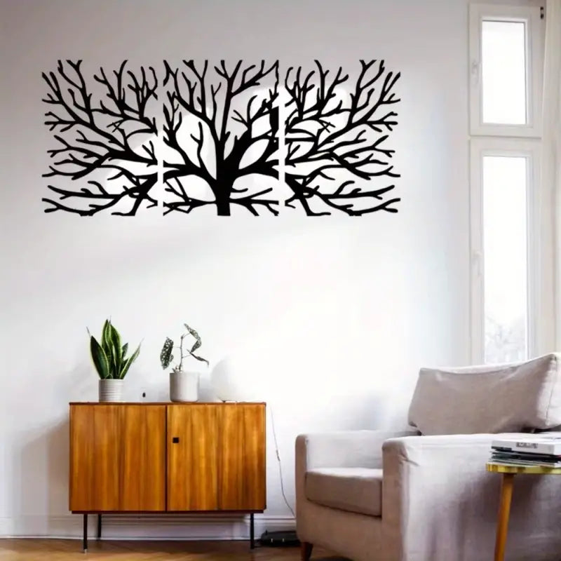 3 Piece Tree of Life Acrylic Wall Decoration Custom 3D Factory