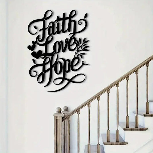 Faith Hope Love Acrylic Wall Decoration Custom 3D Factory