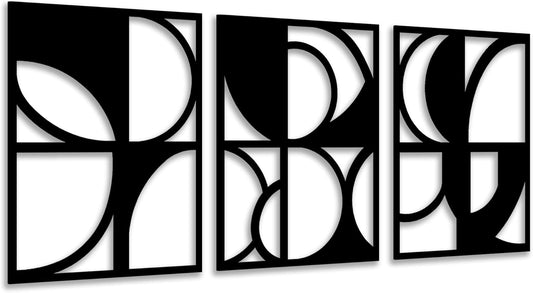 3-Piece Geometric Harmony Acrylic Wall Decoration Custom 3D Factory