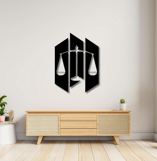 Scale of Justice Wall Decoration Custom 3D Factory