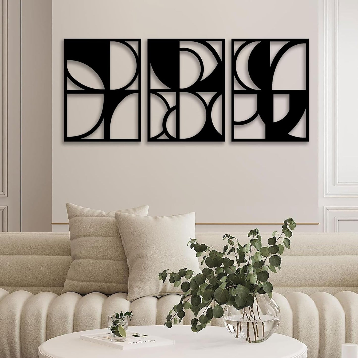 3-Piece Geometric Harmony Acrylic Wall Decoration