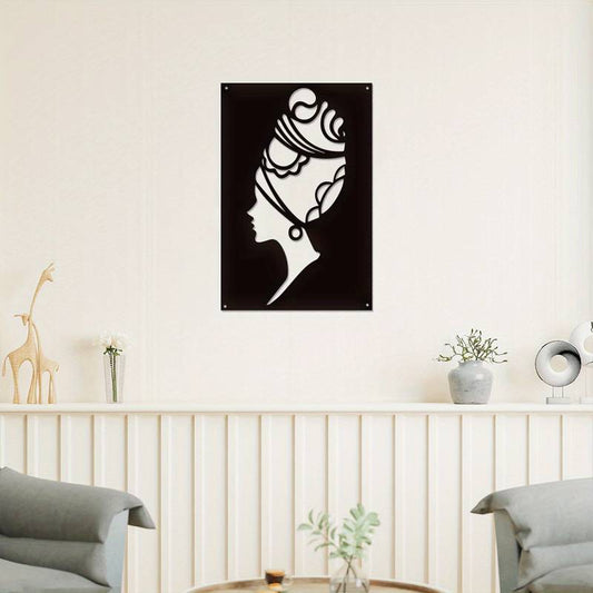 Afro Woman Head Acrylic Wall Decoration Custom 3D Factory