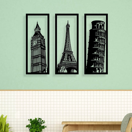 World Landmarks Acrylic Wall Decoration Custom 3D Factory