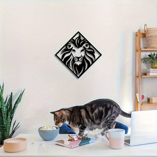 Lion Quad Acrylic Wall Decoration Custom 3D Factory