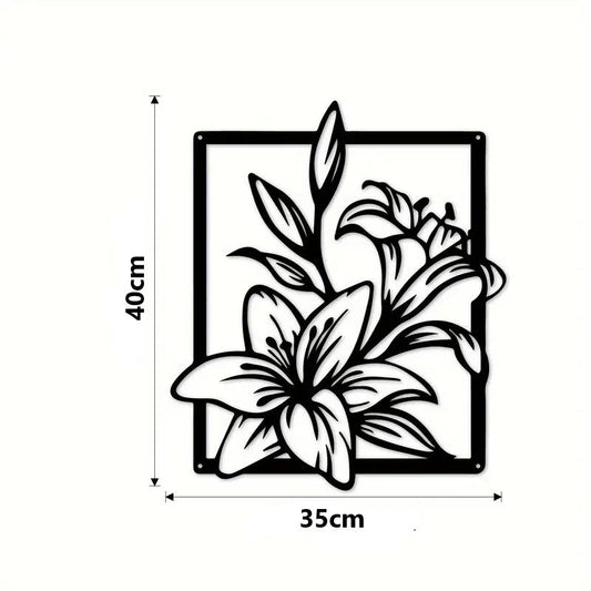 Lilies Acrylic Wall Decoration Custom 3D Factory