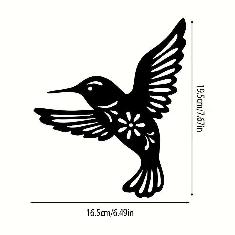 Humming Birds 4 Piece Acrylic Wall Decoration Custom 3D Factory