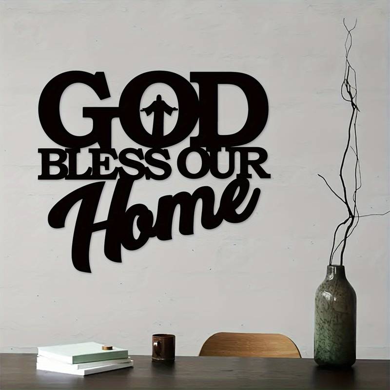 God Bless Our Home Acrylic Wall Decoration Custom 3D Factory