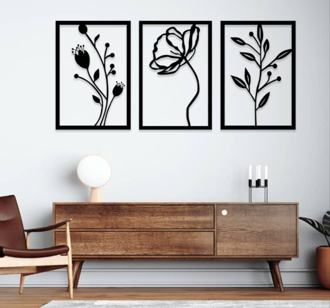 3 Piece Blooming Beauty Wall Decor