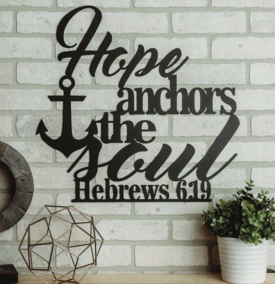 Hebrews 6:19 Acrylic Wall Decoration Custom 3D Factory