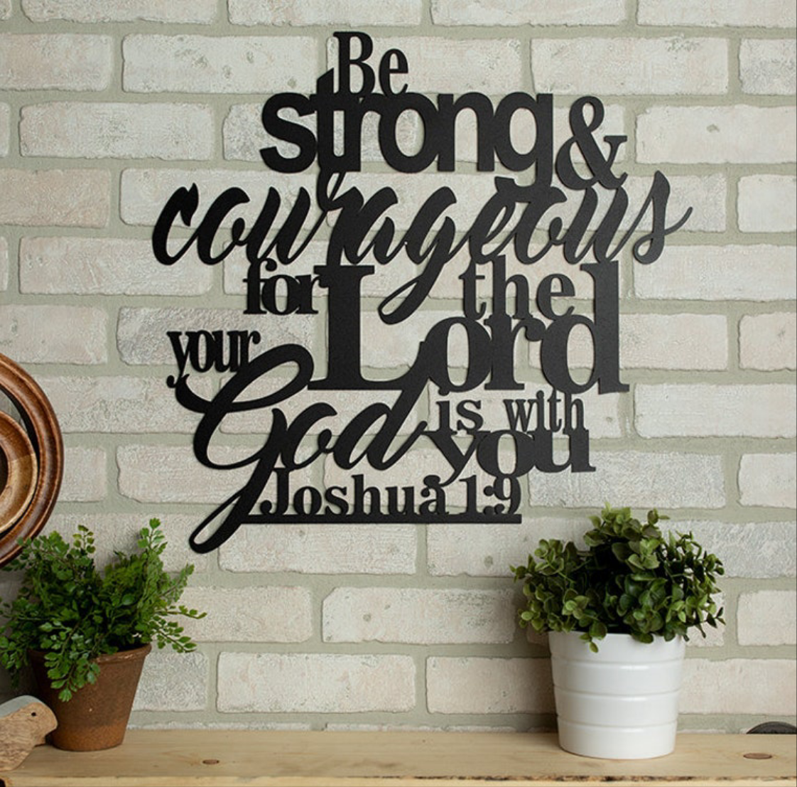 Joshua 1:9 Acrylic Wall Decoration