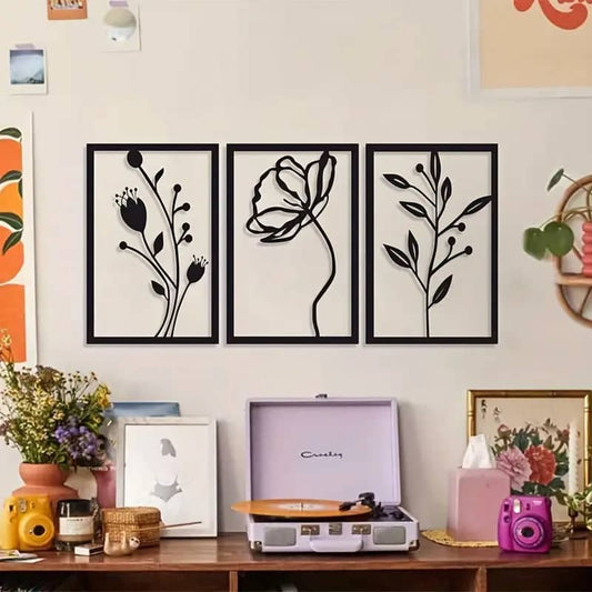 3 Piece Blooming Beauty Wall Decor Custom 3D Factory