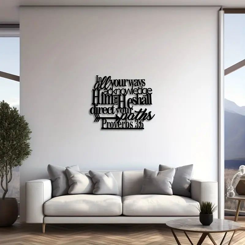In All Your Ways Wall Decor - Proverbs 3:6 Custom 3D Factory
