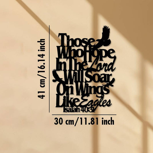 Isaiah 40:31 Acrylic Wall Decoration Custom 3D Factory