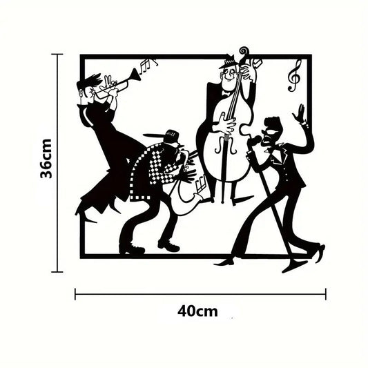 Jazz Band Acrylic Wall Decoration Custom 3D Factory