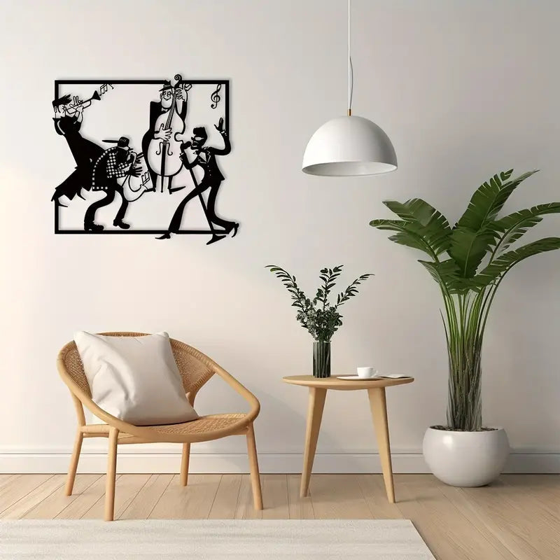 Jazz Band Acrylic Wall Decoration Custom 3D Factory