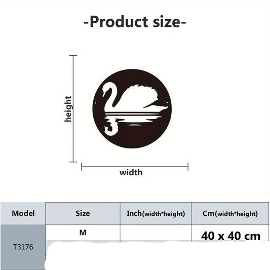 Serene Reflections - Acrylic Swan Wall Decoration Custom 3D Factory