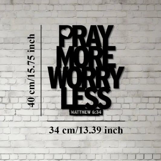 Pray More Acrylic Wall Decoration Custom 3D Factory