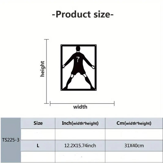 Ronaldo Siuu 3 Piece Acrylic Wall Decoration Custom 3D Factory