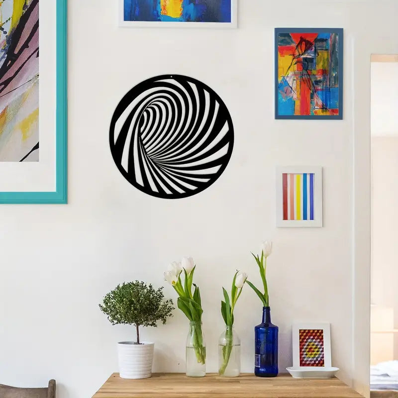 Abstract Swirl Acrylic Wall Decoration Custom 3D Factory