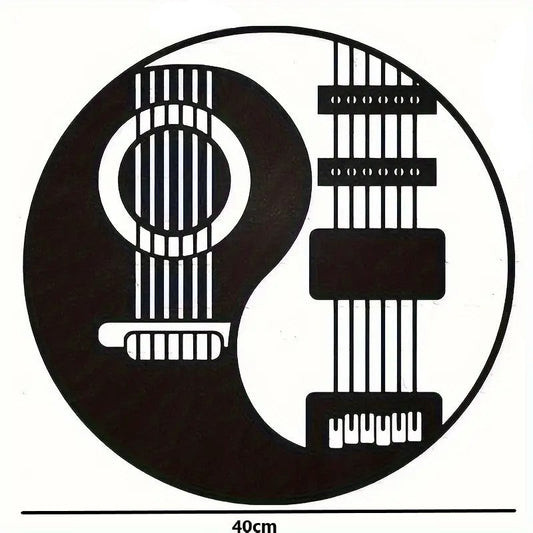 Vintage Round Guitar Acrylic Wall Decoration Custom 3D Factory