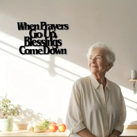 When Prayers Go Up Acrylic Wall Decoration Custom 3D Factory