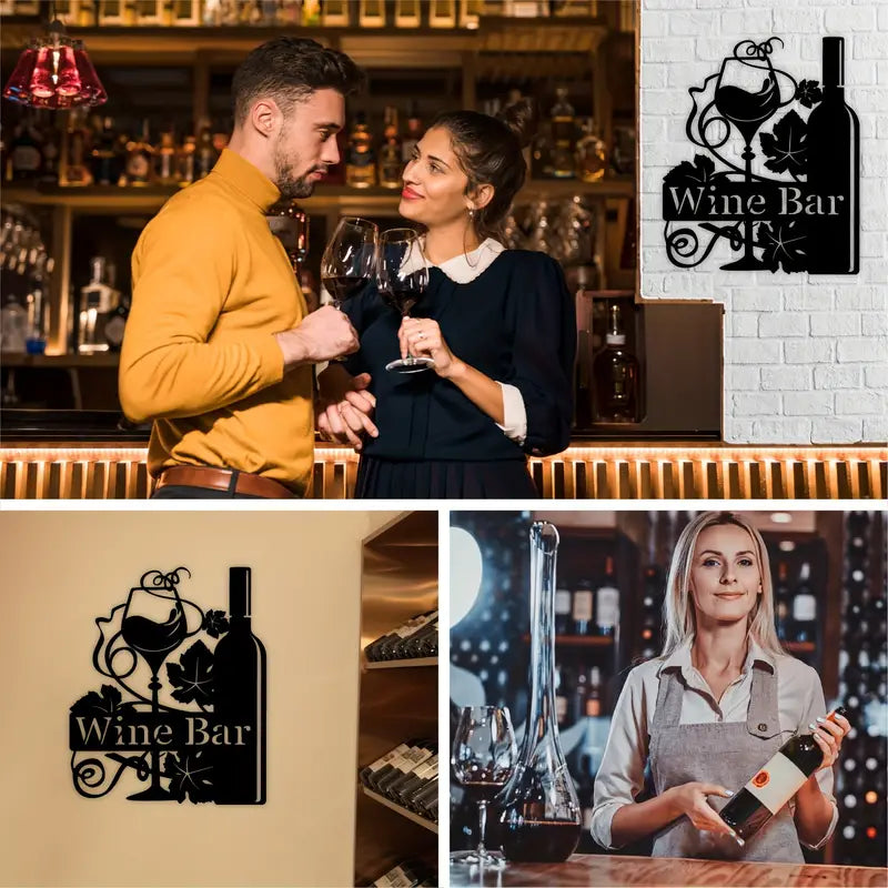 Wine Bar Acrylic Wall Decoration Custom 3D Factory