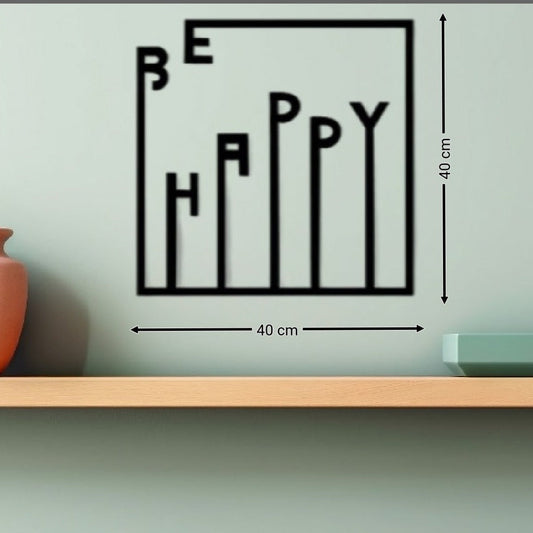 Be Happy Acrylic Wall Decoration Custom 3D Factory