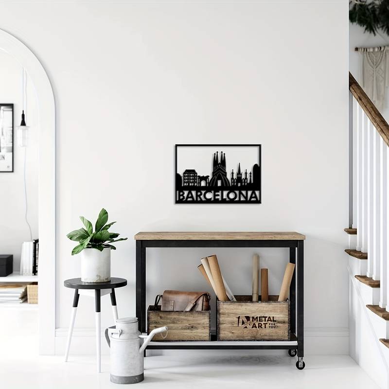 Barcelona City Acrylic Wall Decoration Custom 3D Factory
