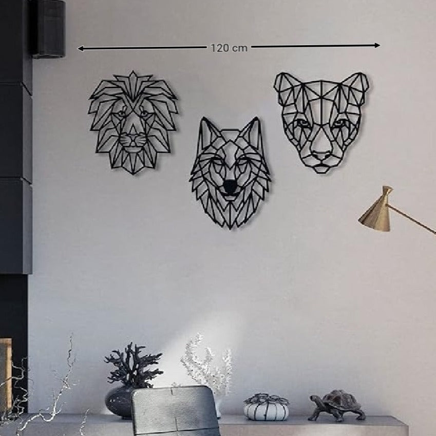 Fierce Animals Acrylic Wall Decoration Custom 3D Factory