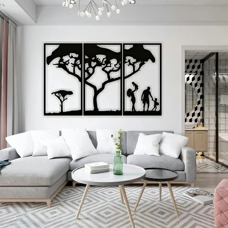 3 Piece Family Bonding Acrylic Wall Decoration Custom 3D Factory