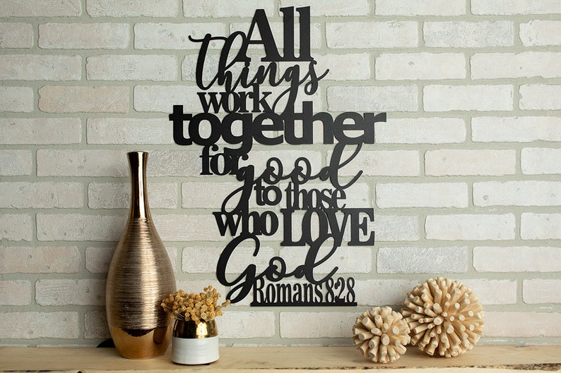 Romans 8:28 Acrylic Wall Decoration