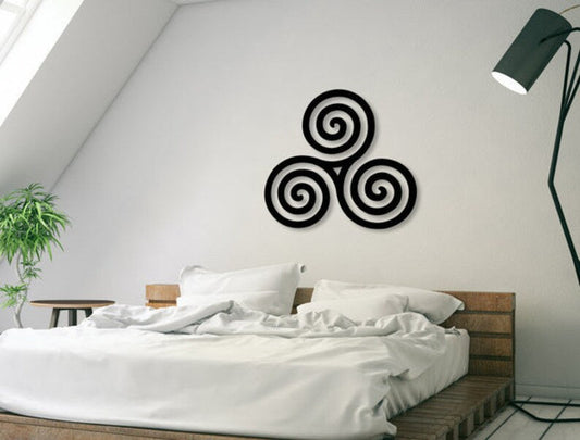 Abstract Swirl Acrylic Wall Decoration Custom 3D Factory