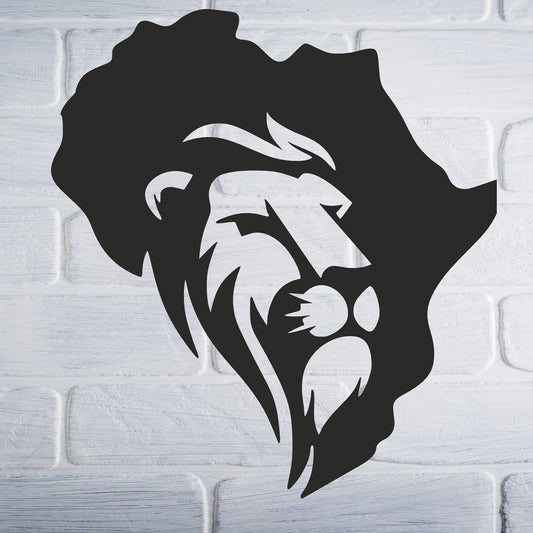 African Lion Acrylic Wall Decoration Custom 3D Factory
