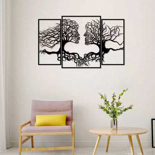 3 Piece Kissing Tree Acrylic Wall Decoration Custom 3D Factory
