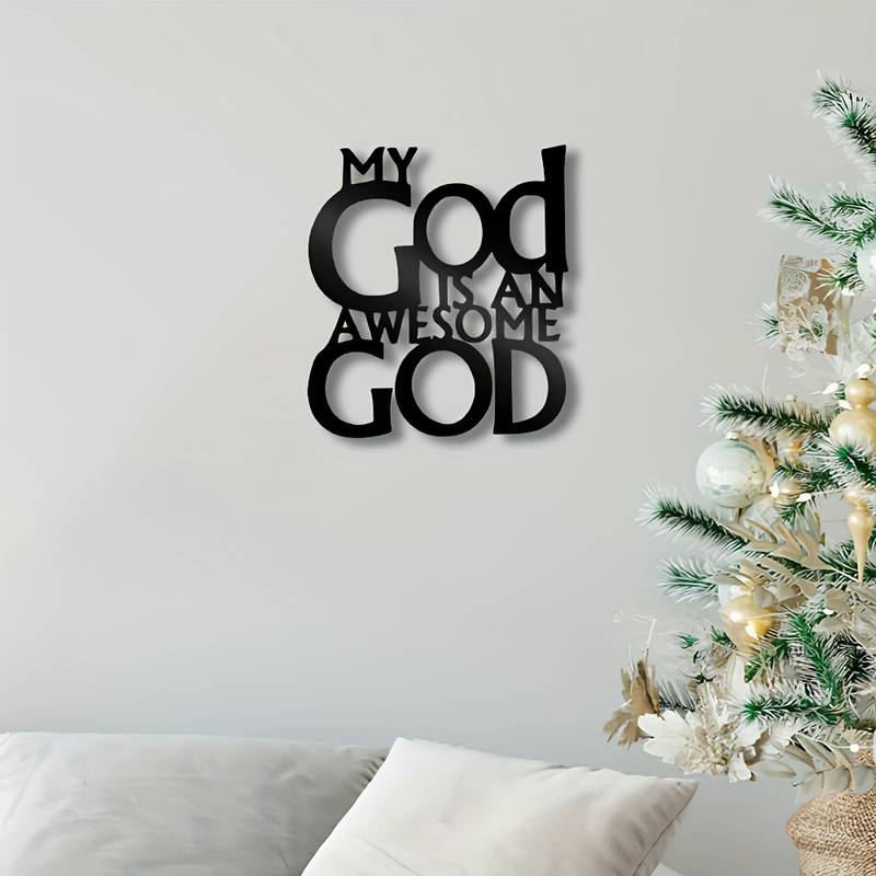 Awesome God Acrylic Wall Decoration