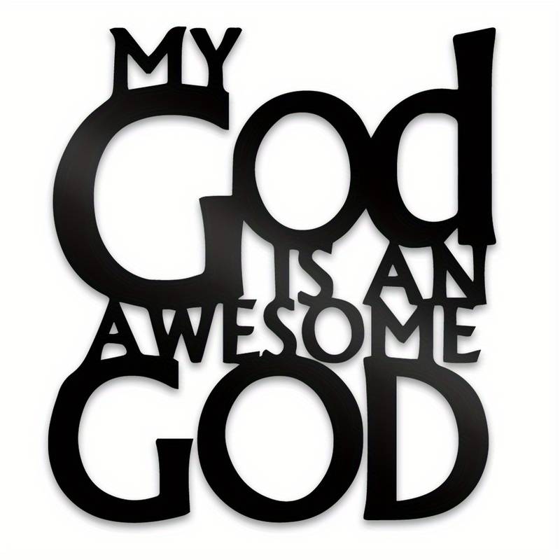 Awesome God Acrylic Wall Decoration