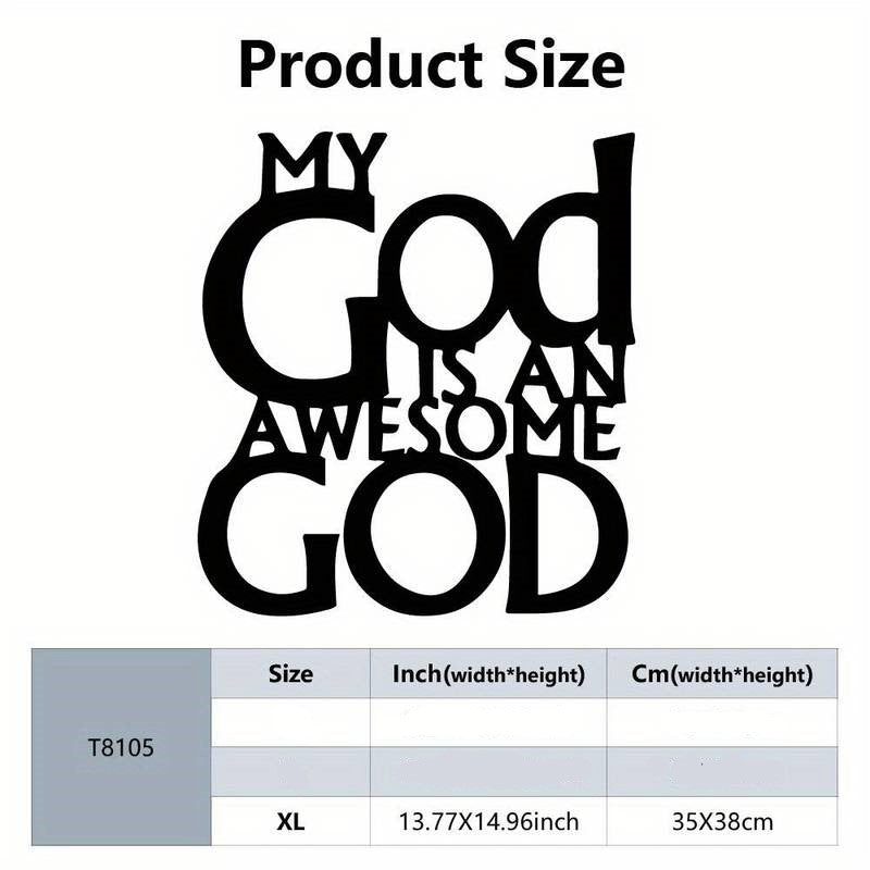 Awesome God Acrylic Wall Decoration