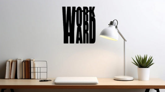 Work Hard Acrylic Wall Decoration Custom 3D Factory