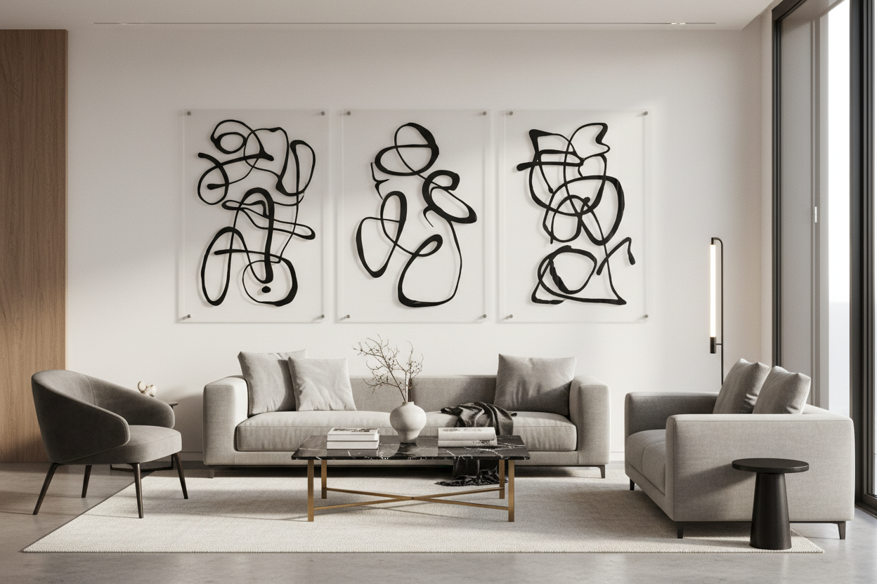 Living-Room-Wall-Decor Custom3D Factory