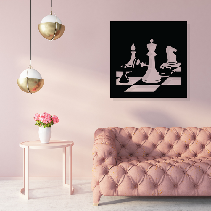 Artrooms Chess Pieces Acrylic Wall Decoration