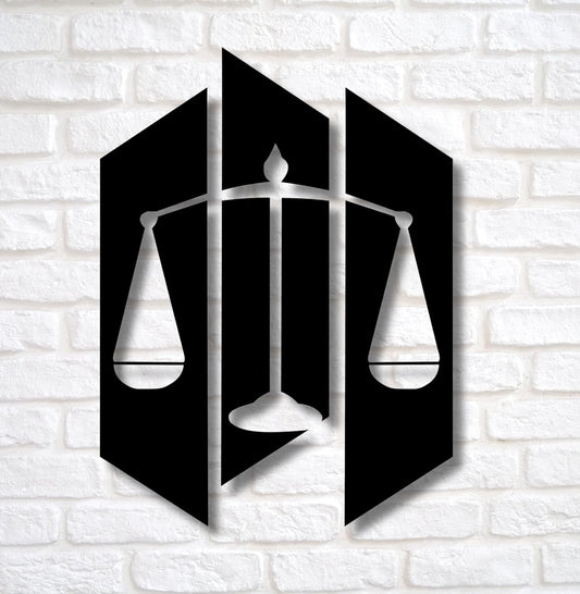 Scale of Justice Wall Decoration