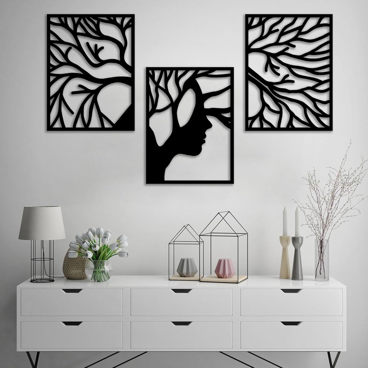 Facial Tree Acrylic Wall Decoration