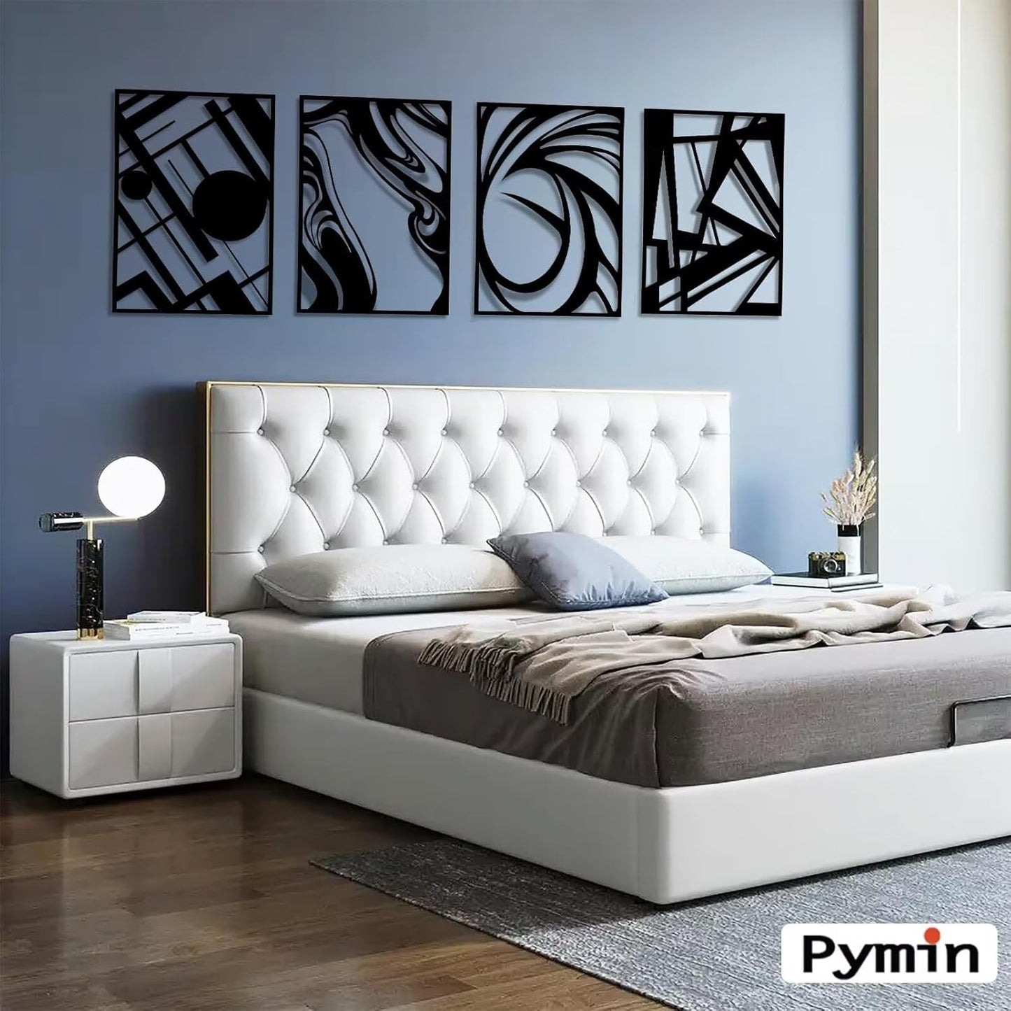 4-Piece Abstract Acrylic Wall Decoration V3
