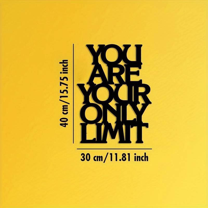 You Are Your Only Limit Acrylic Wall Decoration