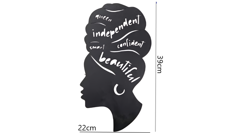 Afro Woman Inspiration Acrylic Wall Decoration