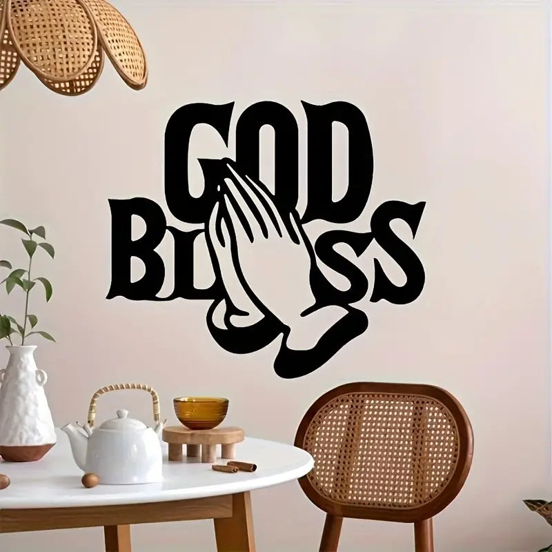 God Bless Prayer Acrylic Wall Decoration