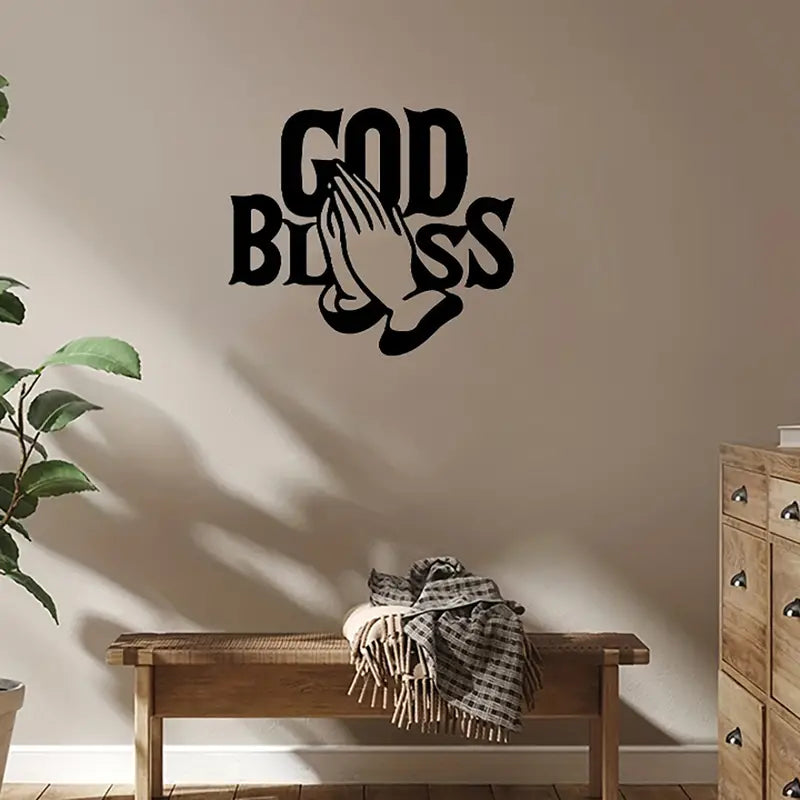 God Bless Prayer Acrylic Wall Decoration