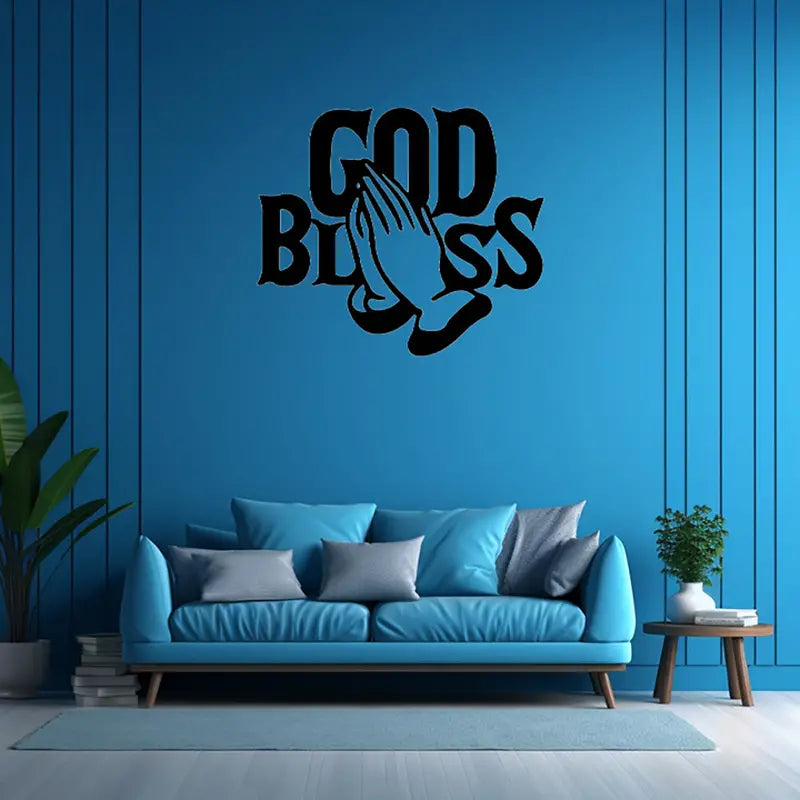 God Bless Prayer Acrylic Wall Decoration