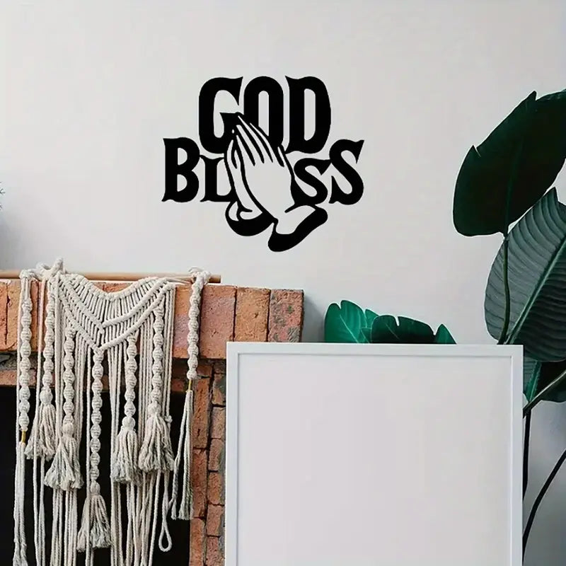 God Bless Prayer Acrylic Wall Decoration